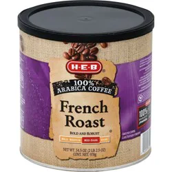 H-E-B French Roast Med-Dark Roast Ground Coffee