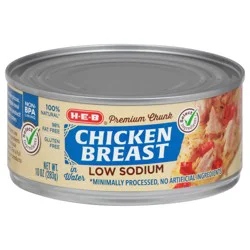 H-E-B Low Sodium Chicken Breast in Water