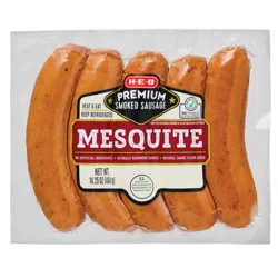 H-E-B Premium Smoked Sausage Links - Mesquite