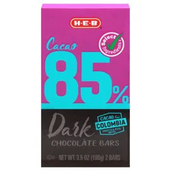 H-E-B 85% Cacao Dark Chocolate Bars