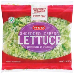 H-E-B Shredded Fresh Iceberg Lettuce