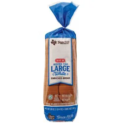 H-E-B Round Top Large White Enriched Sliced Bread