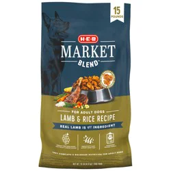 H-E-B Market Blend Adult Dry Dog Food – Lamb & Rice
