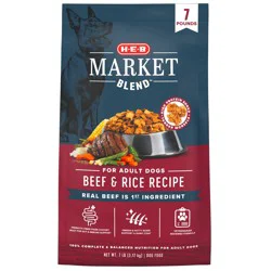 H-E-B Market Blend Adult Dry Dog Food – Beef & Rice
