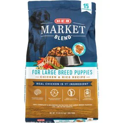 H-E-B Market Blend Large Breed Puppy Dry Dog Food – Chicken & Rice
