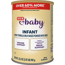 H-E-B Baby Infant Formula Milk-Based Powder with Iron