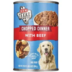 H-E-B Texas Pets Chopped Beef Wet Dog Food