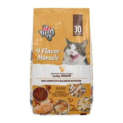 H-E-B Texas Pets Dry Cat Food - 4 Flavor Morsels