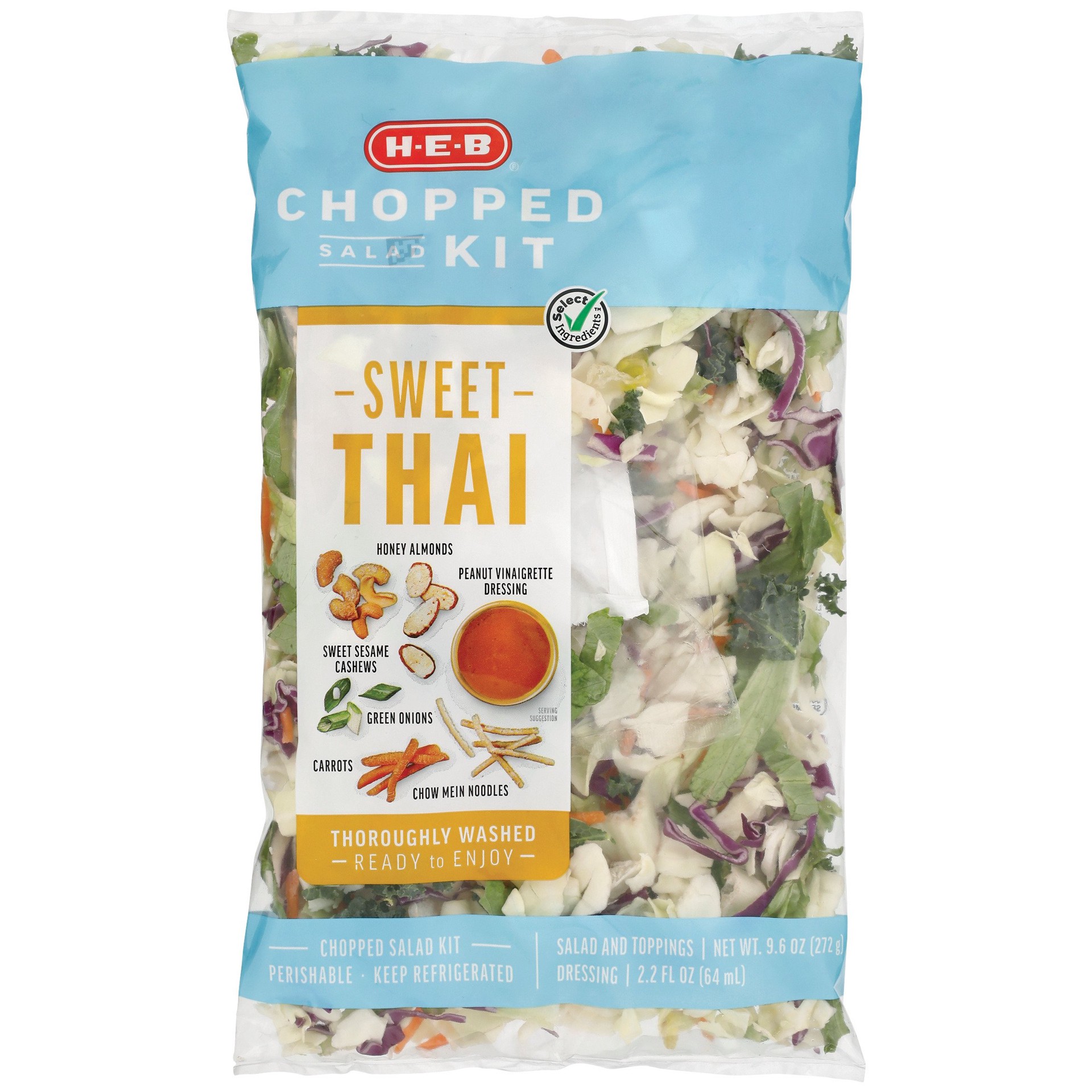slide 1 of 1, H-E-B Chopped Salad Kit - Sweet Thai, 1 ct