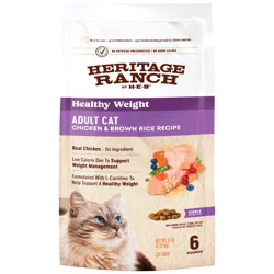 Heritage Ranch by H-E-B Healthy Weight Adult Dry Cat Food - Chicken & Brown Rice