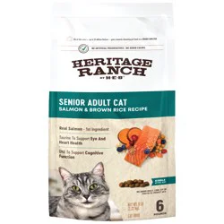 Heritage Ranch by H-E-B Senior Adult Dry Cat Food - Salmon & Brown Rice