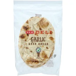 H-E-B Deli Naan Flatbread - Garlic
