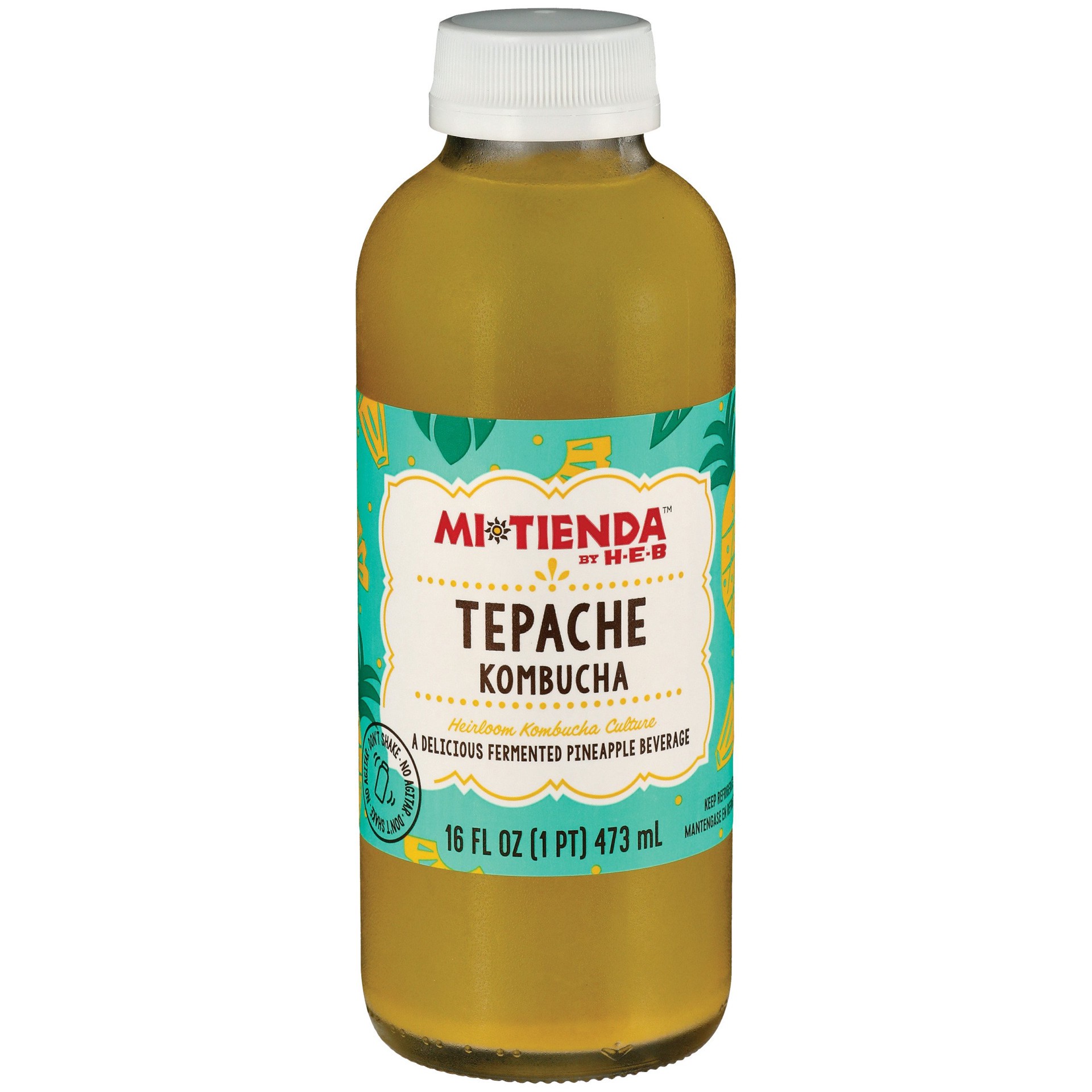 slide 1 of 1, H-E-B Mi Tienda Tepache Kombucha, 16 oz