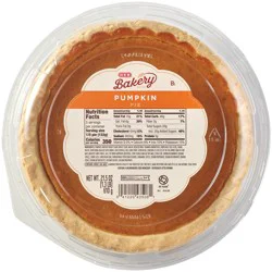 H-E-B Bakery Pumpkin Pie