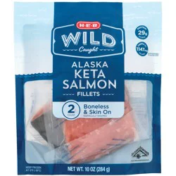 H-E-B Wild Caught Frozen Alaska Keta Salmon Fillets