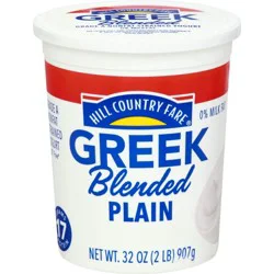 Hill Country Fare 17g Protein Blended Nonfat Greek Yogurt - Plain