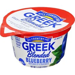 Hill Country Fare 13g Protein Blended Nonfat Greek Yogurt - Blueberry