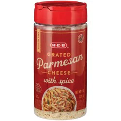 H-E-B Spicy Grated Parmesan Cheese