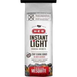 H-E-B Texas Mesquite Instant Light Charcoal Briquets