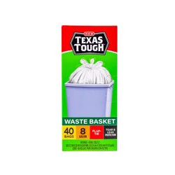 H-E-B Texas Tough Wastebasket Trash Bags, 8 Gallon