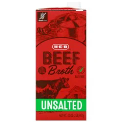 H-E-B Unsalted Beef Broth