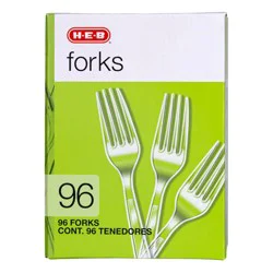 H-E-B Plastic Forks - Clear