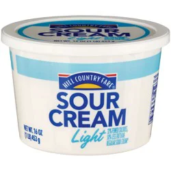 Hill Country Fare Light Sour Cream