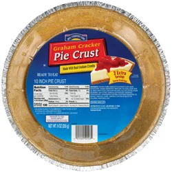 Hill Country Fare Graham Cracker 10 in Pie Crust