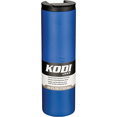 slide 1 of 1, KODI by H-E-B Stainless Steel Travel Mug - Cobalt Blue, 24 oz