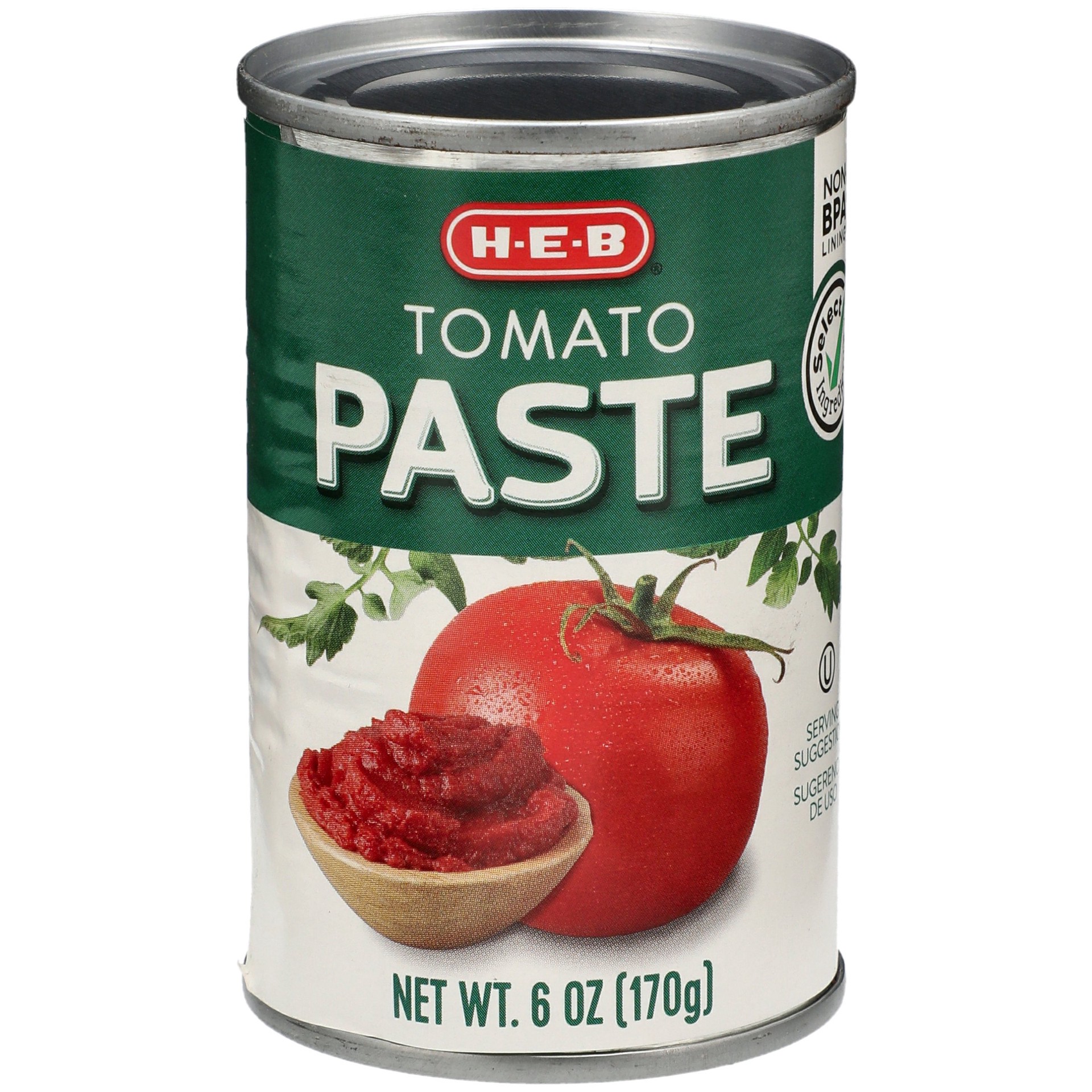 slide 1 of 1, H-E-B Tomato Paste, 6 oz