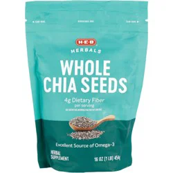 H-E-B Herbals Whole Chia Seeds