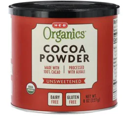 H-E-B Organics 100% Unsweetened Cocoa Powder