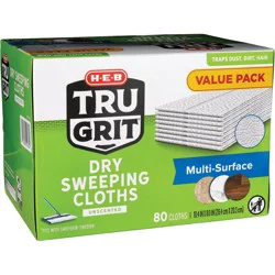 H-E-B Tru Grit Dry Sweeping Cloths, Value Pack - Unscented