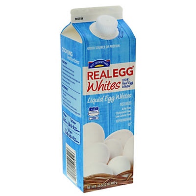 slide 1 of 1, H-E-B Real Egg Whites, 32 oz