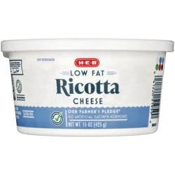 H-E-B Low Fat Ricotta Cheese
