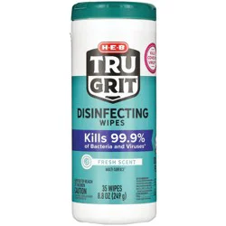 H-E-B Tru Grit Disinfecting Wipes – Fresh Scent