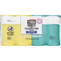 H-E-B Tru Grit Disinfecting Wipes, Large Combo Pack
