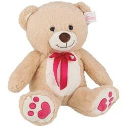 Destination Holiday Teddy Bear Valentine's Plush - Tan