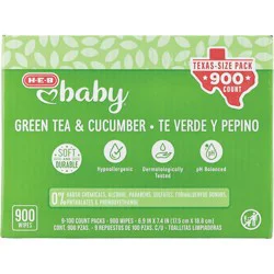 H-E-B Baby Green Tea & Cucumber Wipes - Texas-Size Pack