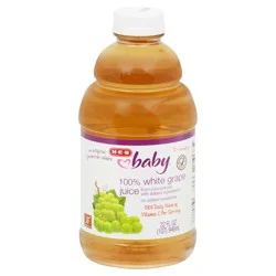 H-E-B Baby 100% White Grape Juice