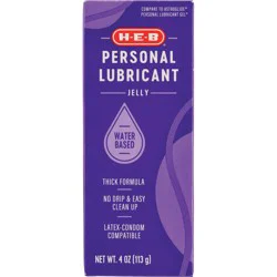 H-E-B Water Based Personal Lubricant Jelly