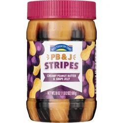 Hill Country Fare PB&J Stripes - Creamy Peanut Butter & Grape Jelly
