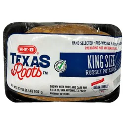 H-E-B Texas Roots Fresh King-Size Russet Potatoes