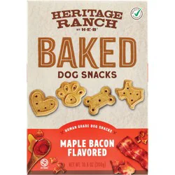 Heritage Ranch by H-E-B Baked Dog Snacks - Maple Bacon