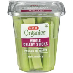 H-E-B Organics Fresh Whole Celery Sticks
