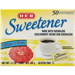 H-E-B Sucralose Sweetener Packets