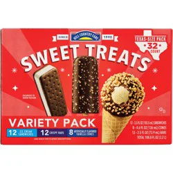 Hill Country Fare Sweet Treats Assorted Ice Cream Novelties - Texas-Size Pack