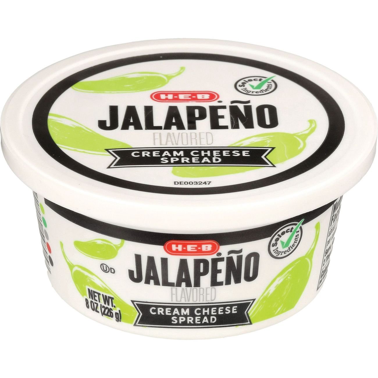 slide 1 of 1, H-E-B Jalapeno Cream Cheese Spread, 8 oz