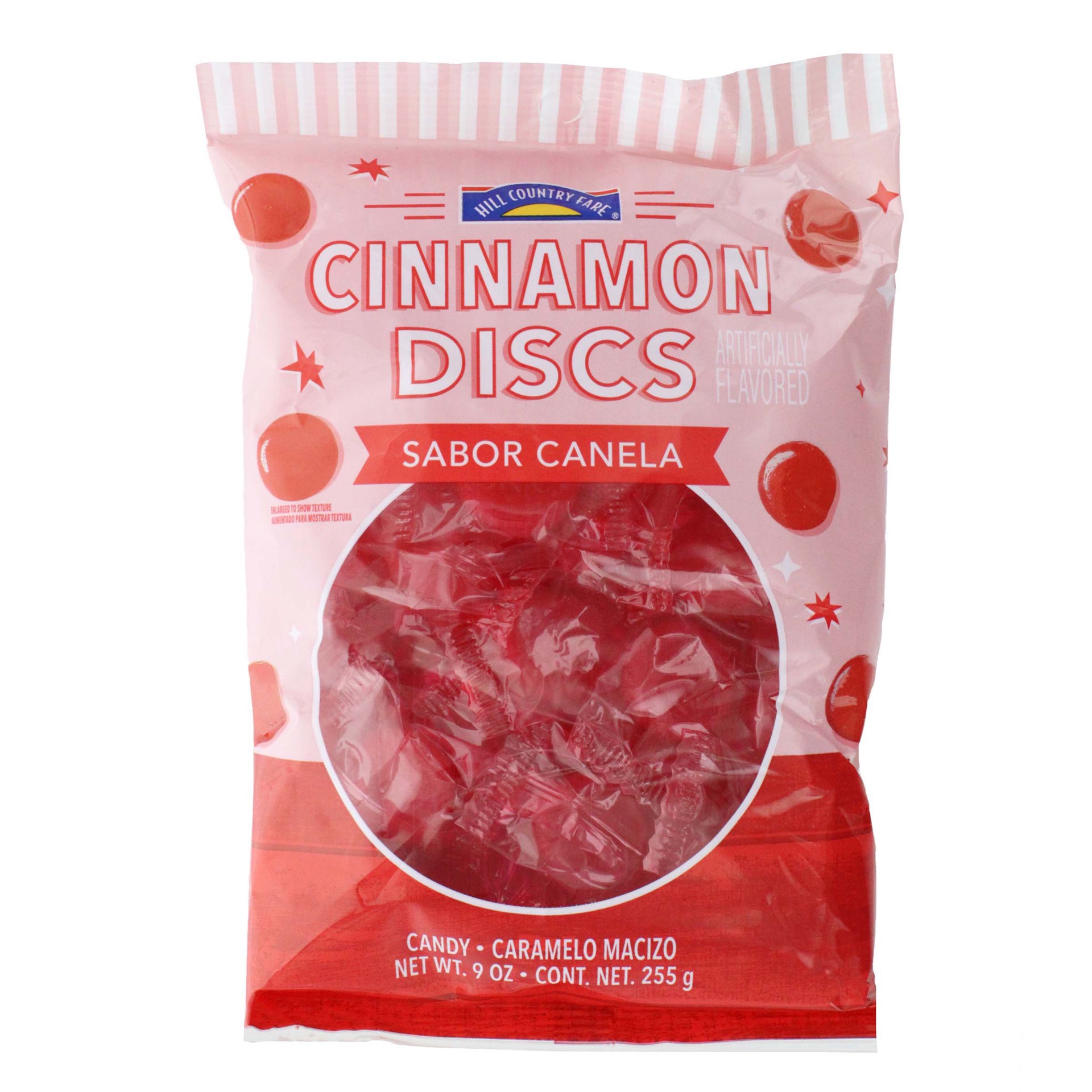 slide 1 of 1, Hill Country Fare Cinnamon Discs, 9 oz