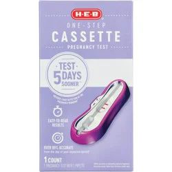 H-E-B One-Step Cassette Pregnancy Test